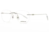 Mont Blanc Frame MB0430O in Silver (004), front three-quarter view
