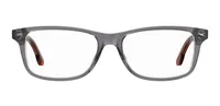 S 306 transparent grey and orange (M9L) kids' eyeglasses, straight front view