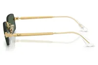 Ray-Ban RB3928 sunglasses in arista gold with green lenses (001/71), side profile