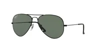 Ray-Ban RB3025I sunglasses in Black / Green Polarized (002/58), front three-quarter view
