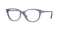 Vogue Eyewear Frame VO5497I in Transparent Blue (2830), front three-quarter view