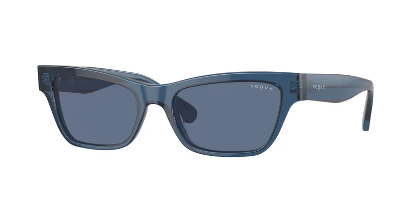 Vogue Eyewear Sunglasses VO5514S in Transparent Dark Blue (3046), front three-quarter view