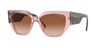 Vogue Eyewear Sunglasses VO5409S in Transparent Pink (2828), front three-quarter view
