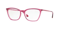 Vogue Eyewear Frame VO5277 in Top Transparent Red/Crystal (2733), front three-quarter view