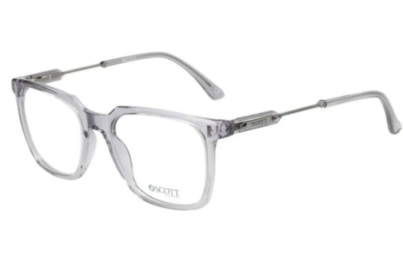 Scott Frame 5770 in Transparent Grey (C2), front three-quarter view