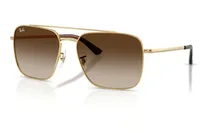 Ray-Ban RB3773I Sunglasses in Arista Gold / Brown Gradient (001/13), front three-quarter view