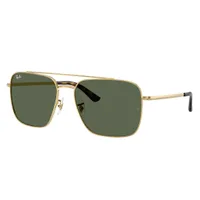 Ray-Ban RB3773I Sunglasses in Arista Gold / Green (001/71), front three-quarter view