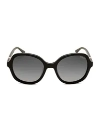 Guess GU00374 polarized sunglasses in black with grey gradient lenses (01D), front view