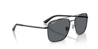 Ray-Ban RB3773I 002/81 black with polarized dark grey lenses, three-quarter view from the opposite side