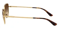 Vogue Eyewear Sunglasses VO4324S in Gold / Gradient Dark Brown (280/), side profile view
