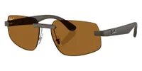 Ray-Ban Sunglasses RB4475CH in Sand Brown / Polarized Bronze 6124BB (6124BB), front three-quarter view