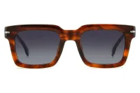 Carrera 316/S sunglasses in brown horn (EX4) with grey gradient lenses, straight front view