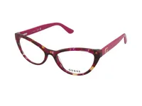 Guess Frame GU50236 in Brown, Havana, Pink (078), front three-quarter view