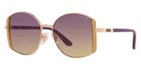 Vogue Eyewear Sunglasses VO4267S in Gold / Yellow Gradient Violet (280/), front three-quarter view