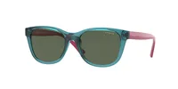 Vogue Eyewear Sunglasses VJ2010 in Transparent Green (2835), front three-quarter view