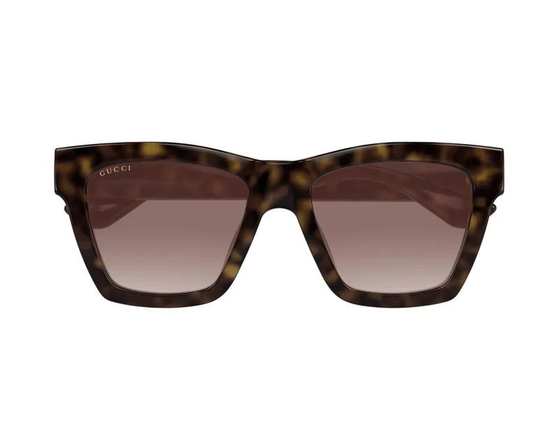 Gucci Sunglasses GG1714S in Havana (002), straight front view