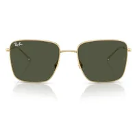 Ray-Ban RB3752I sunglasses in Gold / Green (001/31), straight front view