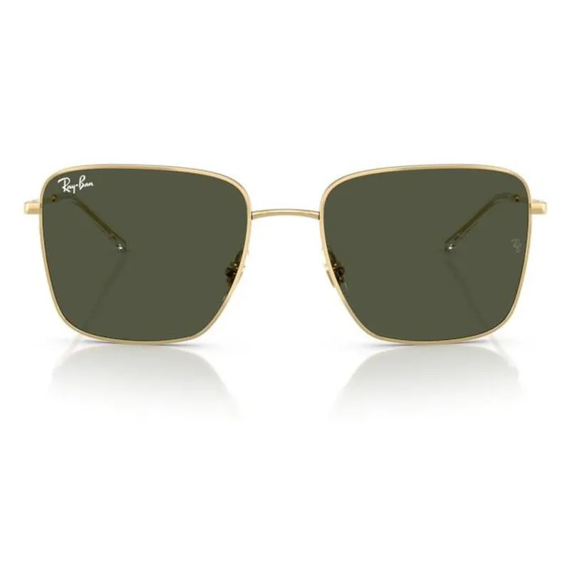Ray-Ban RB3752I sunglasses in Gold / Green (001/31), straight front view