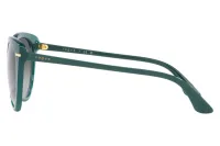 Vogue Eyewear VO5498SI sunglasses in green (2834), side profile showing the vogue logo on the temple