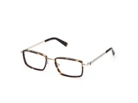 Guess Frame GU50325 in Dark Havana / Gold (052), front three-quarter view