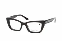 Calvin Klein Frame 25549 in Black (001), front three-quarter view