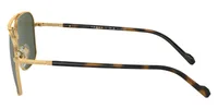 Vogue Eyewear Sunglasses VO4289S in Gold/Dark Havana / Dark Green Polarized (280/), side profile view