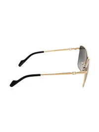 Guess GU00375 cat-eye sunglasses in black and gold (02F), side view
