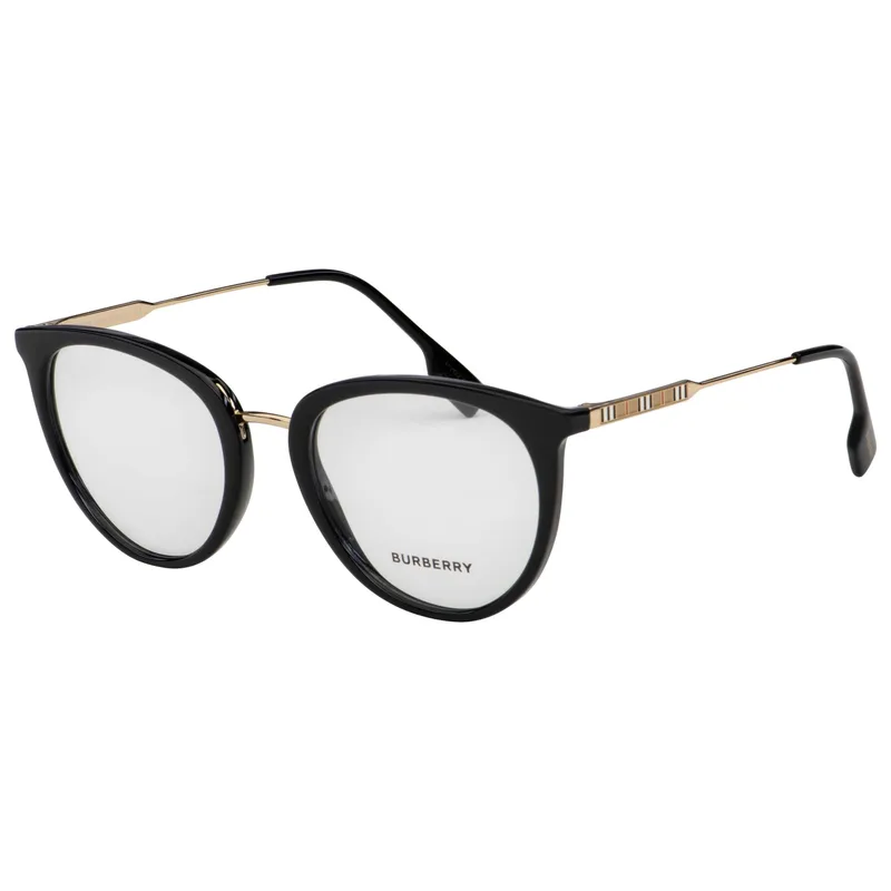 Burberry Frame BE2331 in Black (3001), front three-quarter view