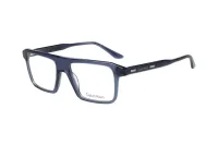 Calvin Klein CK26524I eyeglasses in transparent blue 400, flat-top square acetate frame, front three-quarter view