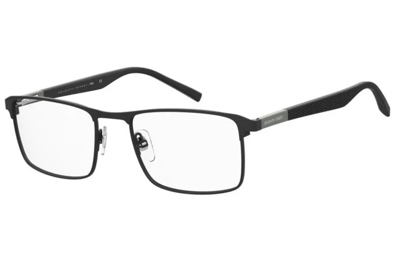 Seventh Street 7A 116 Eyeglasses in Matte Black (003), front three-quarter view