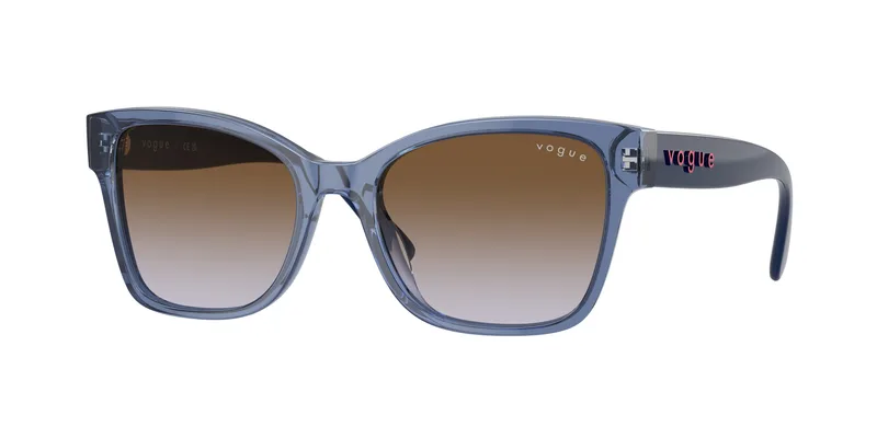 Vogue Eyewear Frame VO5534SI in Transparent Blue (283068), front three-quarter view
