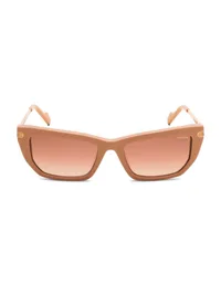 Guess GU00378 beige cat-eye sunglasses, straight front view