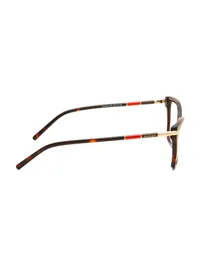 Guess GU50433 052 dark havana cat-eye eyeglasses, side profile