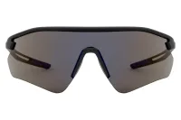Opium OP-10485 sport shield sunglasses in matte black with grey lens (C02), front view