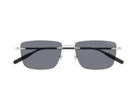 Mont Blanc Sunglasses MB0429S in Silver (002), straight front view