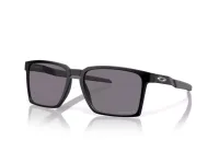 Oakley Exchange Sun OO9483 sunglasses in Satin Black with Prizm Grey Polarized lenses, front three-quarter view