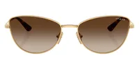 Vogue Eyewear Sunglasses VO4324S in Gold / Gradient Dark Brown (280/), front view
