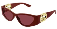 Gucci Sunglasses GG1824S in Burgundy (003), front three-quarter view