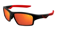 Puma Sunglasses PU0437S in Black (002), front three-quarter view