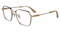 Police Crossroads 4 VPLF87K eyeglasses, colour 0340 gold and palladium, front three-quarter view