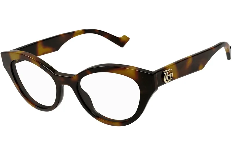 Gucci Frame GG0959O in Dark Havana (004), front three-quarter view