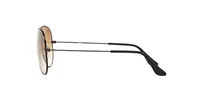 Ray-Ban RB3025I Aviator in brown (014/51) with black temple tips, side profile