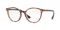 Vogue Eyewear Frame VO5254 in Top Havana/Text Beige Brown (2695), front three-quarter view