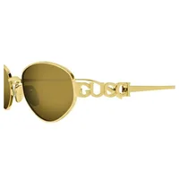 Gucci Sunglasses GG1935S in Gold (003), front three-quarter view