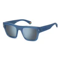 Polaroid Sunglasses PLD 6238/S/X in AZURE, three quarter view