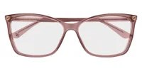 Gucci GG0025O eyeglasses in Pink (018), straight front view