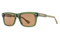 Royal Enfield RE-20011 sunglasses in transparent green (C05) with brown lenses, front three-quarter view