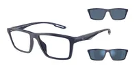 Emporio Armani Sunglasses EA4189U in Shiny Blue (57591W), front three-quarter view