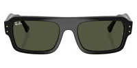 Ray-Ban Sunglasses RB4454 in Black / Green (667731), front three-quarter view