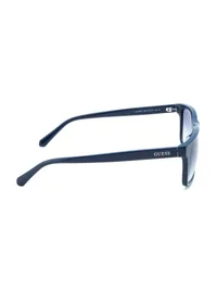 Guess GU00327 90W sunglasses side view showing navy temple with Guess logo